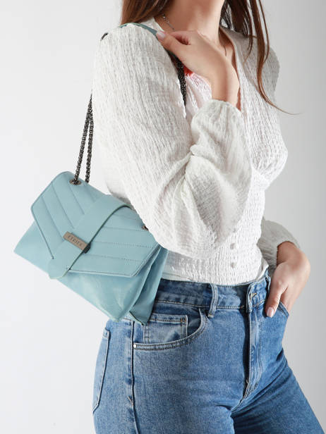 Cross Body Tas Jana Amour Leder Etrier Blauw jana amour EJAM002T ander zicht 1